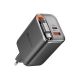 Зарядний пристрій Mcdodo 67W GaN із вбудованим кабелем USB-C 65 см, 2 порти (USB-C + USB-A) CH-4100 Чорний