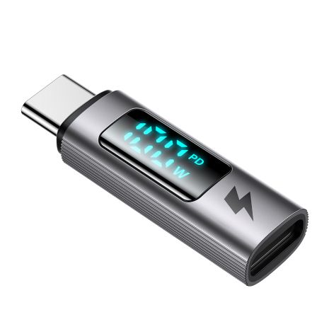 Перехідник (адаптер) Mcdodo Digital display USB-C to USB-C PD 100W Connector OT-6090 Перехідник (адаптер) Mcdodo Digital display USB-C to USB-C PD 100W Connector OT-6090