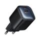 Зарядний пристрій 45W Mcdodo GaN Mini з 2 портами USB-C, підтримка швидкої зарядки (PD3.0, QC3.0, AFC) CH-1000 Чорний Зарядний пристрій 45W Mcdodo GaN Mini з 2 портами USB-C, підтримка швидкої зарядки (PD3.0, QC3.0, AFC) CH-1000 Чорний