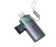 Адаптер (перехідник) Mcdodo USB-A на Lightning 2-в-1 із вбудованим картридером TF та ремінцем OT-7850