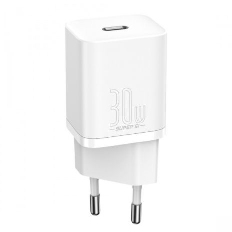 Сетевое зарядное устройство Baseus Speed Mini Quick Charger 30W Type-C 3A Белое