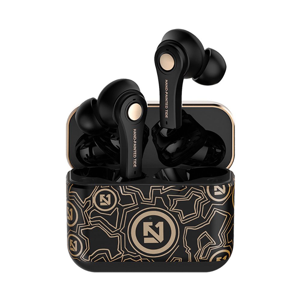 Бездротові bluetooth навушники TS-100 Graffiti Black Бездротові bluetooth навушники TS-100 Graffiti Black
