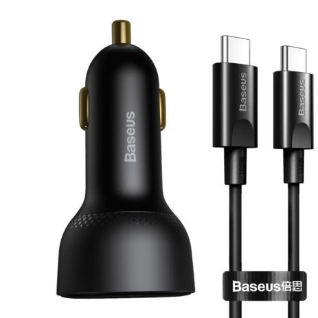 Автомобильное зарядное устройство Baseus Qualcomm Quick Charge 5 Technology Multi-Port Fast Charge C+C+U 160W