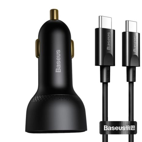 Автомобильное зарядное устройство Baseus Qualcomm Quick Charge 5 Technology Multi-Port Fast Charge C+C+U 160W