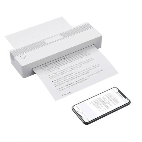 Портативний бездротовий термопринтер Smart wireless thermal printer LD0802 Bluetooth White Портативний бездротовий термопринтер Smart wireless thermal printer LD0802 Bluetooth White