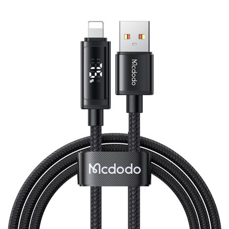 Кабель швидкого заряджання 3A USB-A to Lightning з подвійним дисплеєм Mcdodo 1,2 м CA-7970
