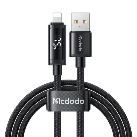 Кабель быстрой зарядки 3A USB-A to Lightning с двойным дисплеем Mcdodo 1,2 м CA-7970