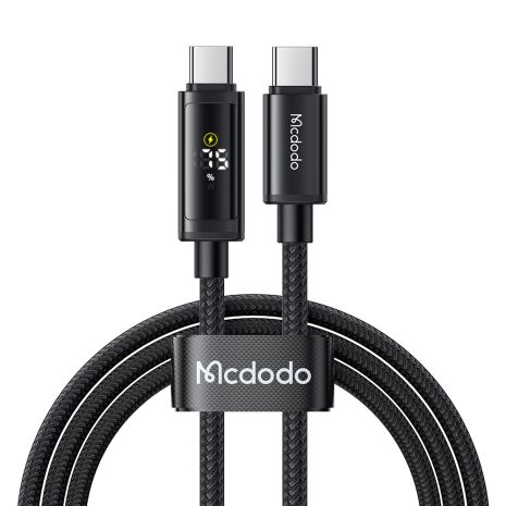 Кабель швидкого заряджання 100W USB-C to USB-C з подвійним дисплеєм Mcdodo 1,2 м CA-8000