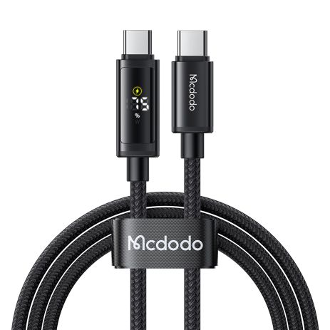 Кабель швидкого заряджання 100W USB-C to USB-C з подвійним дисплеєм Mcdodo 1,2 м CA-8000