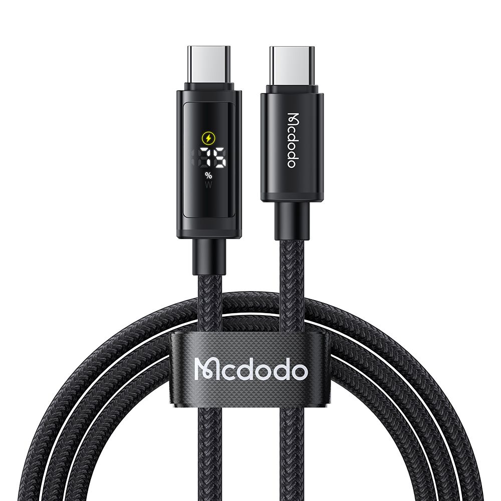 Кабель швидкого заряджання 100W USB-C to USB-C з подвійним дисплеєм Mcdodo 1,2 м CA-8000 Кабель швидкого заряджання 100W USB-C to USB-C з подвійним дисплеєм Mcdodo 1,2 м CA-8000