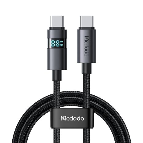 Кабель швидкого заряджання 100W Type-C to Type-C з дисплеєм Mcdodo CA-5610 1,2 м