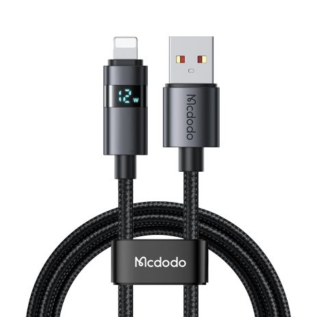 Кабель швидкого заряджання USB-A to Lightning з дисплеєм Mcdodo CA-6490 1,2 м