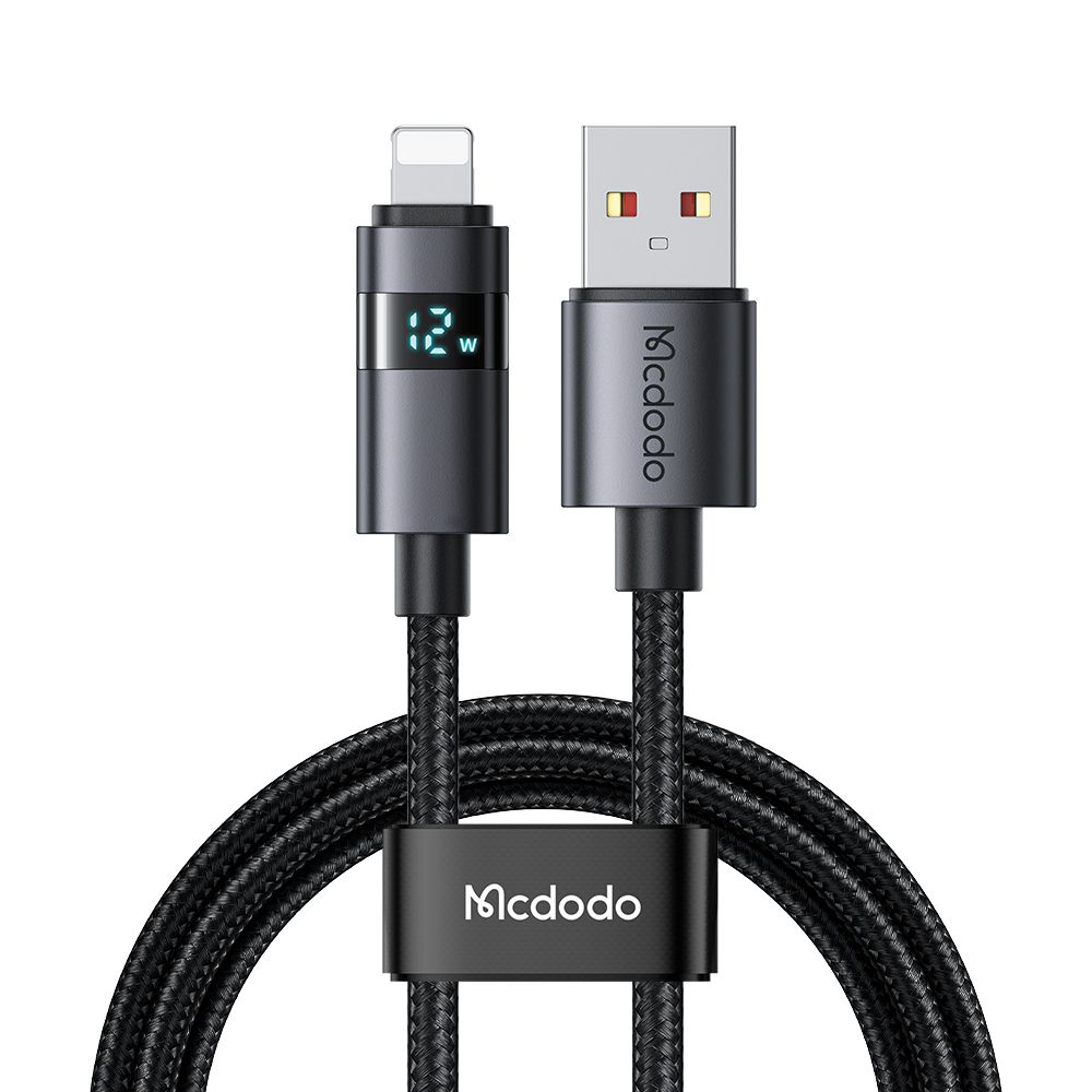 Кабель швидкого заряджання USB-A to Lightning з дисплеєм Mcdodo CA-6490 1,2 м Кабель швидкого заряджання USB-A to Lightning з дисплеєм Mcdodo CA-6490 1,2 м
