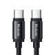 Кабель швидкого заряджання та передачі даних Mcdodo 240W USB-C to USB-C 2м для Macbook Air Pro 14 16 CA-3681 Чорний Кабель швидкого заряджання та передачі даних Mcdodo 240W USB-C to USB-C 2м для Macbook Air Pro 14 16 CA-3681 Чорний