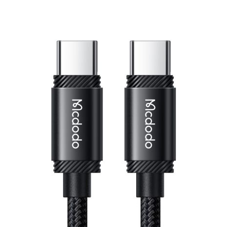 Кабель швидкого заряджання та передачі даних Mcdodo 240W USB-C to USB-C 2м для Macbook Air Pro 14 16 CA-3681 Чорний Кабель швидкого заряджання та передачі даних Mcdodo 240W USB-C to USB-C 2м для Macbook Air Pro 14 16 CA-3681 Чорний