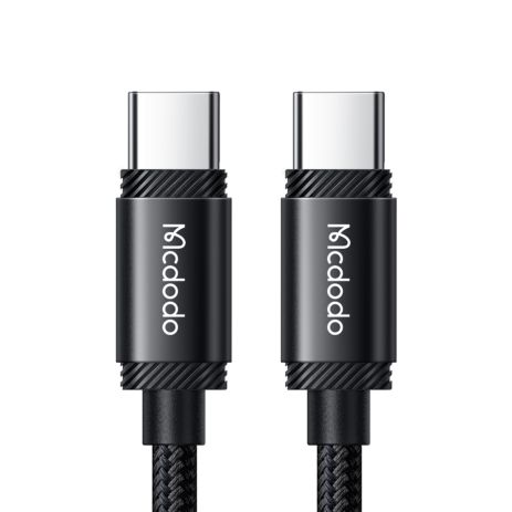 Кабель швидкого заряджання та передачі даних Mcdodo 240W USB-C to USB-C 2м для Macbook Air Pro 14 16 CA-3681 Чорний