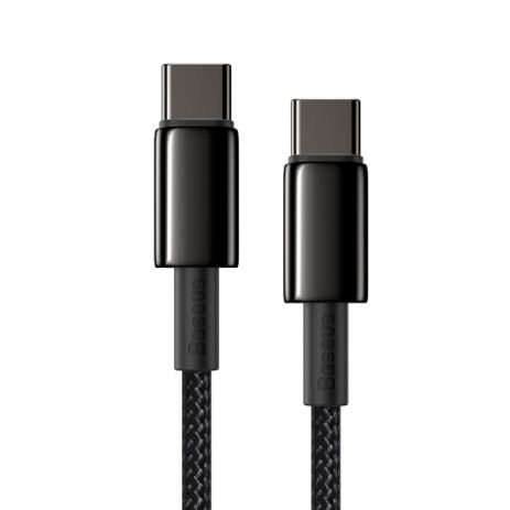 Кабель швидкого заряджання Baseus Type-C to Type-C 100W 1м Чорний Кабель швидкого заряджання Baseus Type-C to Type-C 100W 1м Чорний