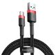 Кабель зарядки Baseus «USB to Type-C» 3A 0.5м Red+Black Кабель зарядки Baseus «USB to Type-C» 3A 0.5м Red+Black