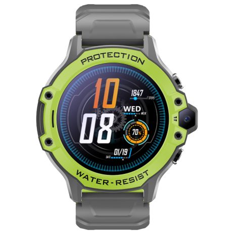 Дитячий смарт годинник K55H з GPS, SIM-картою, камерою, відеодзвінком та кнопкою SOS Green Дитячий смарт годинник K55H з GPS, SIM-картою, камерою, відеодзвінком та кнопкою SOS Green