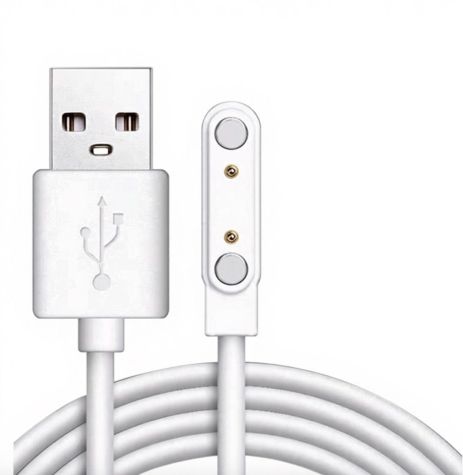 Магнітний USB кабель для зарядки дитячого смарт годинника 2-pin 7.62 мм для K26H / AS06 / AS10 / K55H