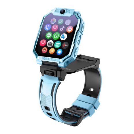 Дитячий смарт годинник AS23 з GPS, SIM-картою, відеодзвінком, водозахистом IPX7 та прослуховуванням Blue Дитячий смарт годинник AS23 з GPS, SIM-картою, відеодзвінком, водозахистом IPX7 та прослуховуванням Blue