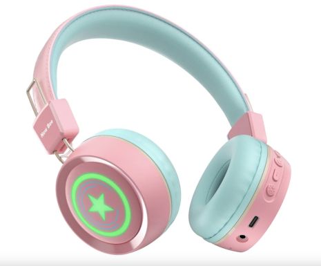 Детские беспроводные bluetooth наушники New Bee KH22B Pink Детские беспроводные bluetooth наушники New Bee KH22B Pink