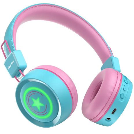Детские беспроводные bluetooth наушники New Bee KH22B Green Детские беспроводные bluetooth наушники New Bee KH22B Green