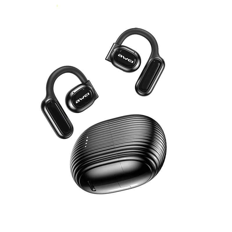 Бездротові bluetooth навушники Awei TZ6 ENC з відкритим динаміком та шумозаглушенням Black Бездротові bluetooth навушники Awei TZ6 ENC з відкритим динаміком та шумозаглушенням Black