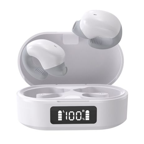 Беспроводные открытые bluetooth наушники-вкладыши Dacom TW1 White
