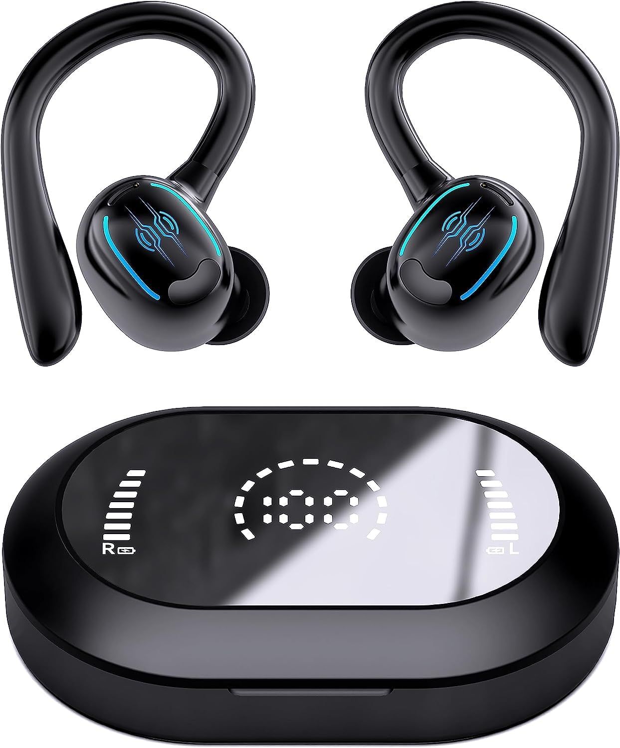 Бездротові bluetooth навушники HBQ YYK-635 для спорту з додатковим кріпленням Бездротові bluetooth навушники HBQ YYK-635 для спорту з додатковим кріпленням