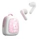 Бездротові сенсорні bluetooth навушники LULE GS-T1 із зарядним кейсом Pink Бездротові сенсорні bluetooth навушники LULE GS-T1 із зарядним кейсом Pink