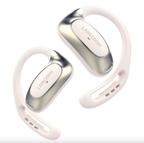 Бездротові спортивні навушники bluetooth Langsdom TE 10 Open Ear Crema Бездротові спортивні навушники bluetooth Langsdom TE 10 Open Ear Crema