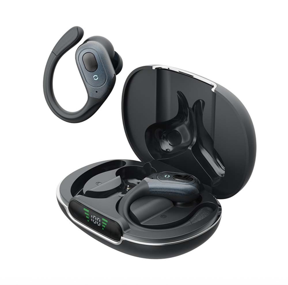 Бездротові блютуз навушники T19 TWS з ENC шумозаглушенням, Bluetooth 5.4, IPX5 та LED дисплеєм Бездротові блютуз навушники T19 TWS з ENC шумозаглушенням, Bluetooth 5.4, IPX5 та LED дисплеєм