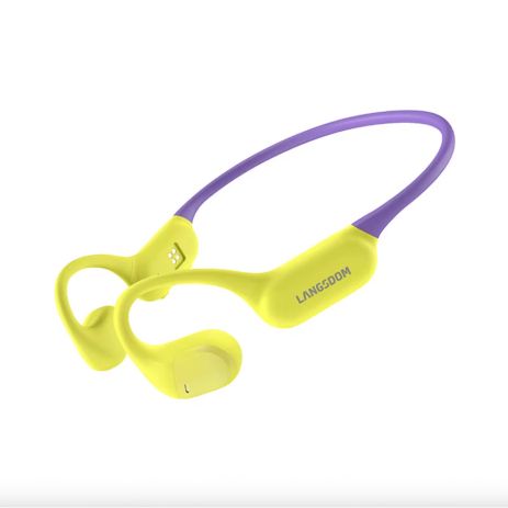 Навушники для бігу Langsdom AirWave Pro (BE19) із вбудованою пам'яттю 32Gb Yellow-Purple
