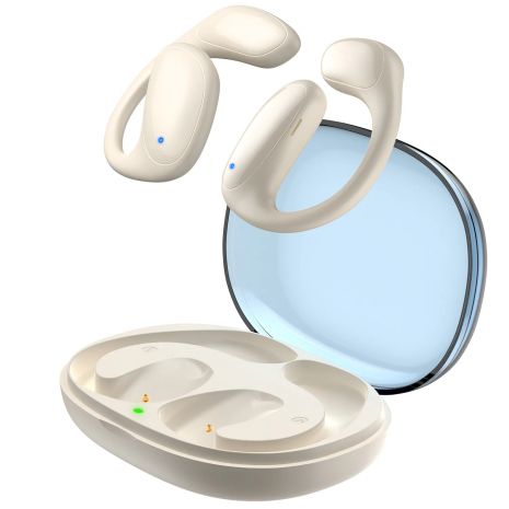 Беспроводные сенсорные bluetooth наушники New Bee DYY-15 для занятий спортом Biege Беспроводные сенсорные bluetooth наушники New Bee DYY-15 для занятий спортом Biege