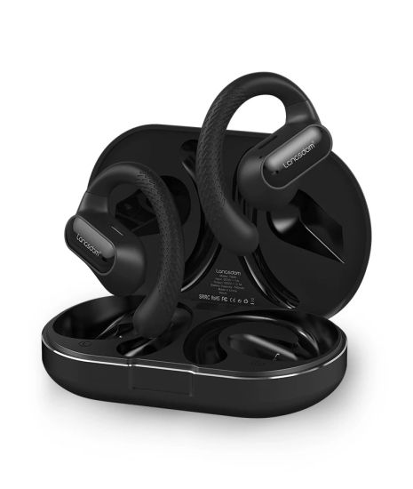 Бездротові спортивні bluetooth навушники Langsdom TS05 Open-Ear з мікрофоном Black Бездротові спортивні bluetooth навушники Langsdom TS05 Open-Ear з мікрофоном Black