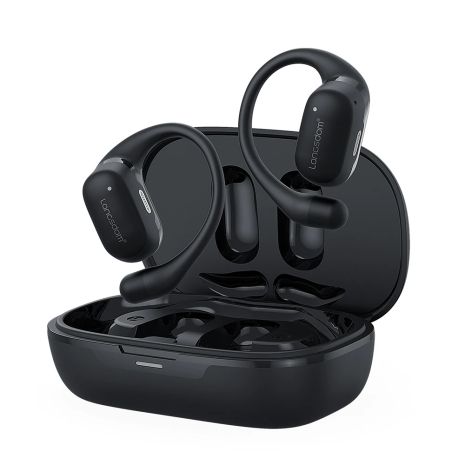 Бездротові спортивні bluetooth навушники Langsdom TS17 Open-Ear з мікрофоном Black Бездротові спортивні bluetooth навушники Langsdom TS17 Open-Ear з мікрофоном Black