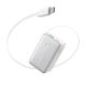 Павербанк Anker Nano Power Bank A1638 10 000 мАч 45W для телефона и ноутбука со встроенным выдвижным кабелем USB-C Белый