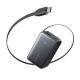 Павербанк Anker Nano Power Bank A1638 10 000 мАч 45W для телефона и ноутбука со встроенным выдвижным кабелем USB-C Черный