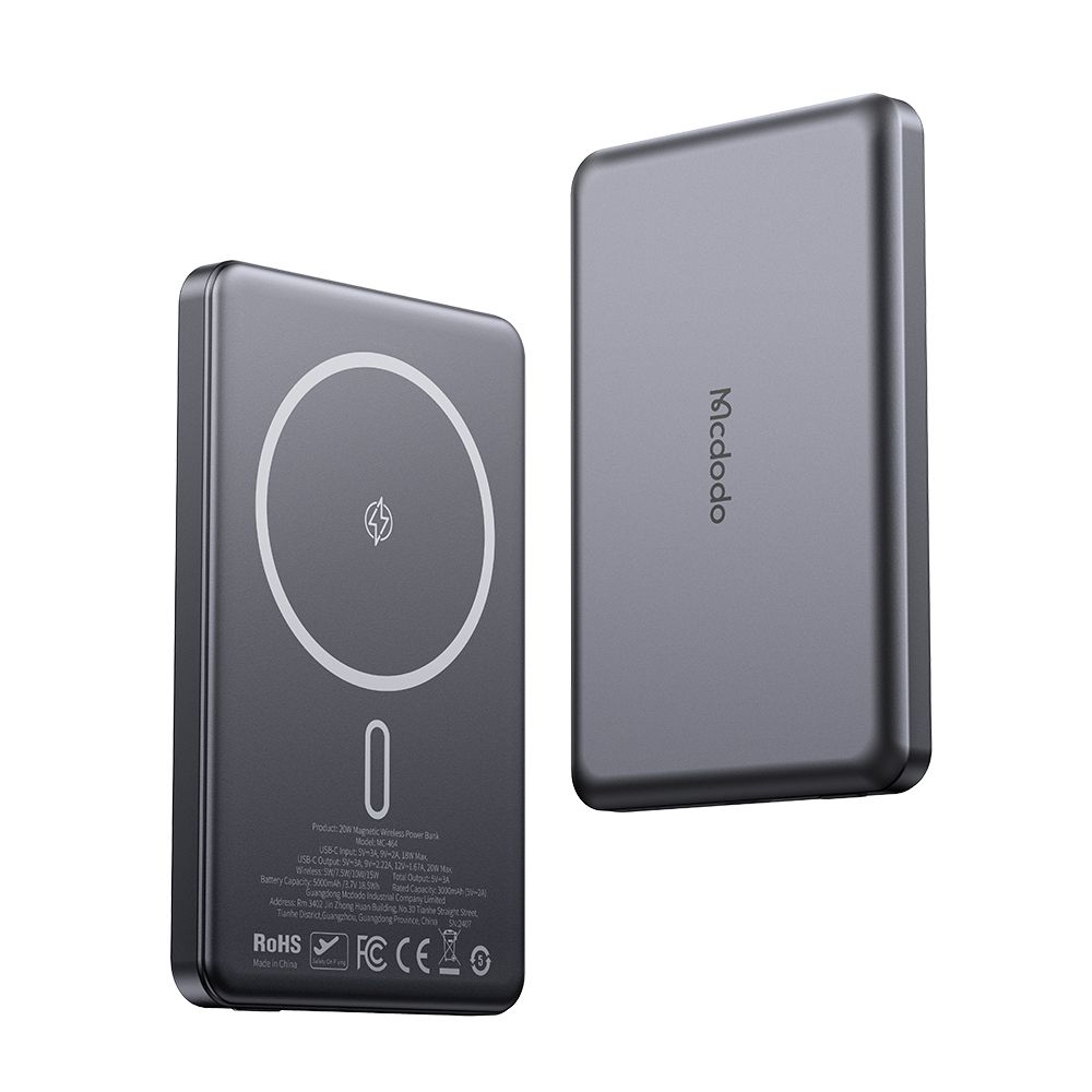 Магнітний ультратонкий павербанк Mcdodo MC-4641 20W Magnetic Wireless Metal Ultra-Thin 5000mAh Power Bank Магнітний ультратонкий павербанк Mcdodo MC-4641 20W Magnetic Wireless Metal Ultra-Thin 5000mAh Power Bank