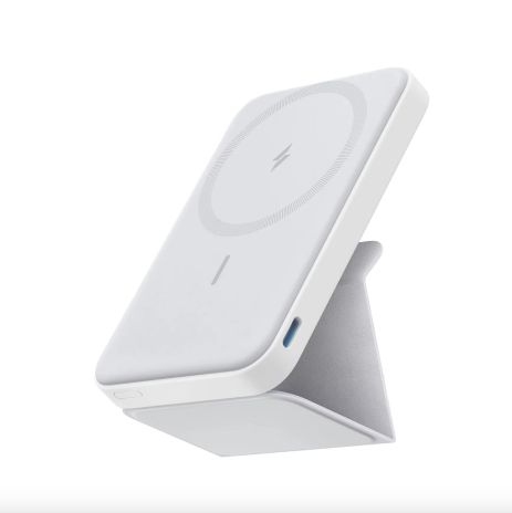 Беспроводной магнитный павербанк Anker Magnetic battery 622 (MagGo) 5000 мАч с подставкой White (A1614) Беспроводной магнитный павербанк Anker Magnetic battery 622 (MagGo) 5000 мАч с подставкой White (A1614)