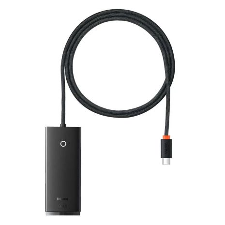 USB-хаб адаптер Baseus Lite Series 4-in-1 (Type-С to USB 3.0*4) 1м Black