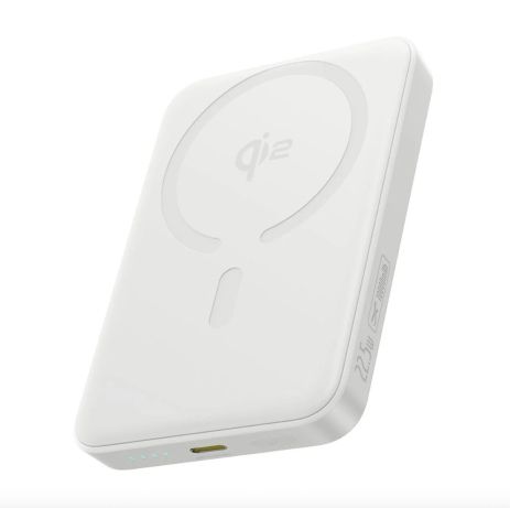 Магнітний павербанк Baseus EnerFill FM12 Qi2 10000mAh 22.5W, бездротова зарядка 15W, MagSafe, USB-C, White