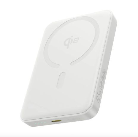 Магнітний павербанк Baseus EnerFill FM12 Qi2 10000mAh 22.5W, бездротова зарядка 15W, MagSafe, USB-C, White