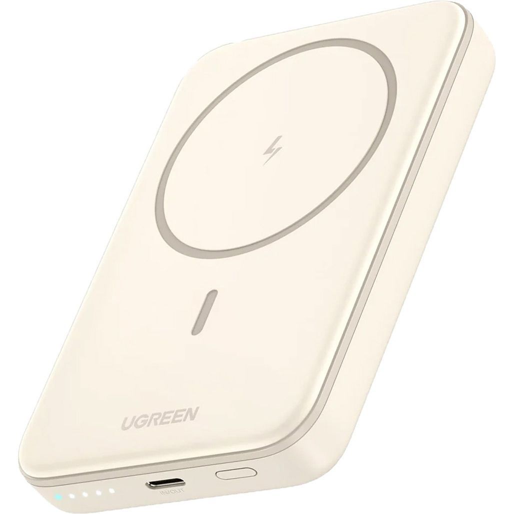 Повербанк UGREEN 10000 mAh 20W з магнітною бездротовою зарядкою MagSafe PB561 Biege Повербанк UGREEN 10000 mAh 20W з магнітною бездротовою зарядкою MagSafe PB561 Biege