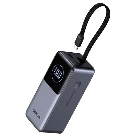 Портативная зарядная станция (павербанк) UGREEN 20 000 мАч 130W для ноутбуков, планшетов и смартфонов PB723 Gray