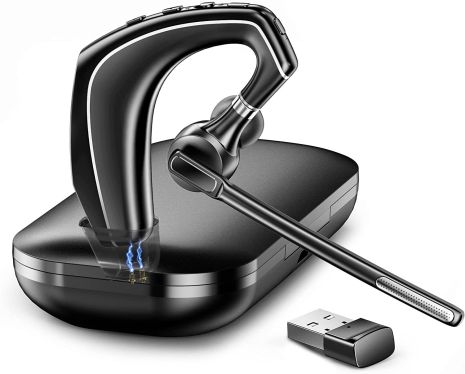 Бездротова bluetooth гарнітура A6 з функцією шумоподавлення та зарядним кейсом Бездротова bluetooth гарнітура A6 з функцією шумоподавлення та зарядним кейсом