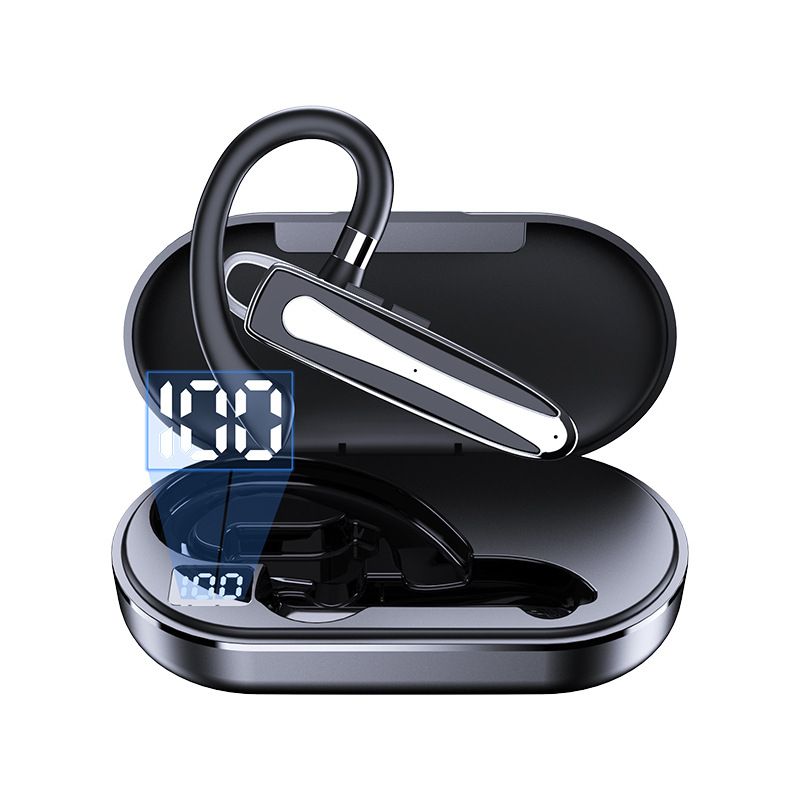 Bluetooth-гарнітура HBQ YYK-530 із зарядним кейсом Чорна Bluetooth-гарнітура HBQ YYK-530 із зарядним кейсом Чорна