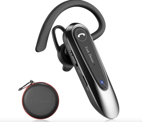 Бездротова bluetooth гарнітура Link Dream LC-B45 з шумопоглинанням та чохлом Black Бездротова bluetooth гарнітура Link Dream LC-B45 з шумопоглинанням та чохлом Black