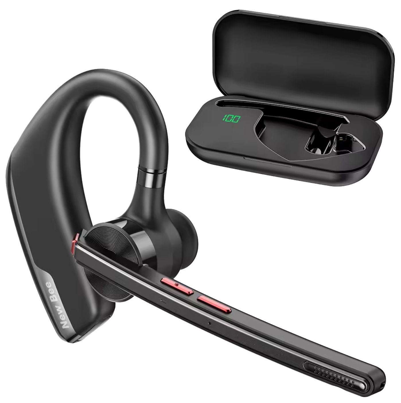 Бездротова bluetooth гарнітура New Bee M51 із шумопоглинанням Бездротова bluetooth гарнітура New Bee M51 із шумопоглинанням
